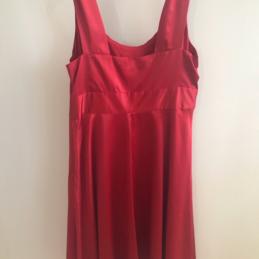 Red Satin Dress